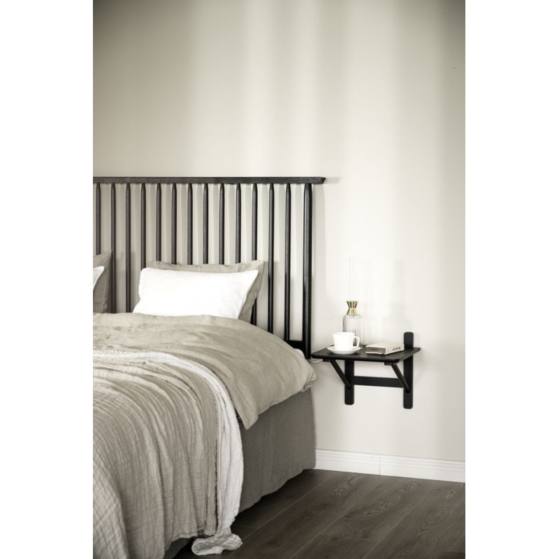 RO Camrose Bedside Table Wall Black